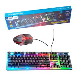 Hoco Wired Gaming Keyboard and Mouse Set GM18 Luminous English Version Black Hoco Wired Gaming Keyboard and Mouse Set GM18 Luminous English Version Black